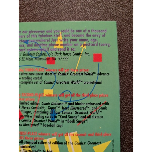 Comics' Greatest World X #1 (1993) Dark Horse – 1st App of X – VF/NM - Picture 9 of 9